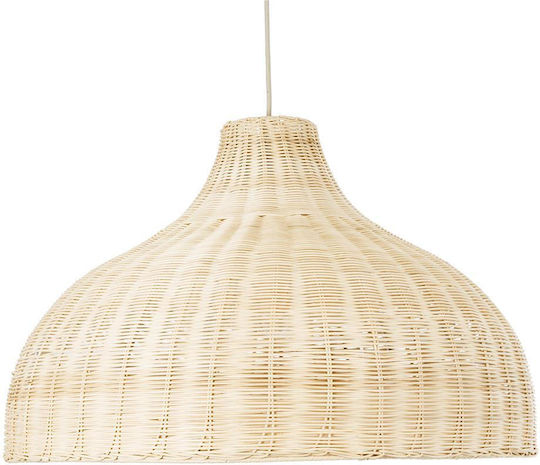 GloboStar Afuru Ceiling Light Beige Boho Grid with E27 Socket 60x60x40cm