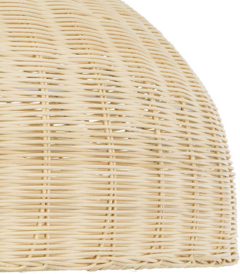 GloboStar Afuru Ceiling Light Beige Boho Grid with E27 Socket 60x60x40cm