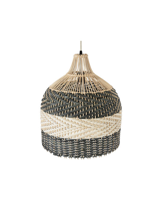 GloboStar Barbados Ceiling Light Beige Boho Grid with E27 Socket 40x40x45cm