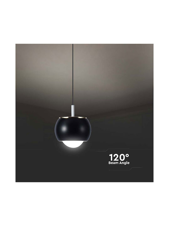 V-TAC Pendant Light Black 100cm