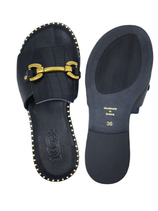 Sandale Casual Damă de Piele Negru