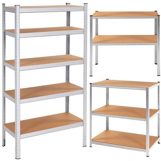 Springos Raft Dexion 90x30x180 cm Cu 5 Rafturi Rezistență Totală 875 kg