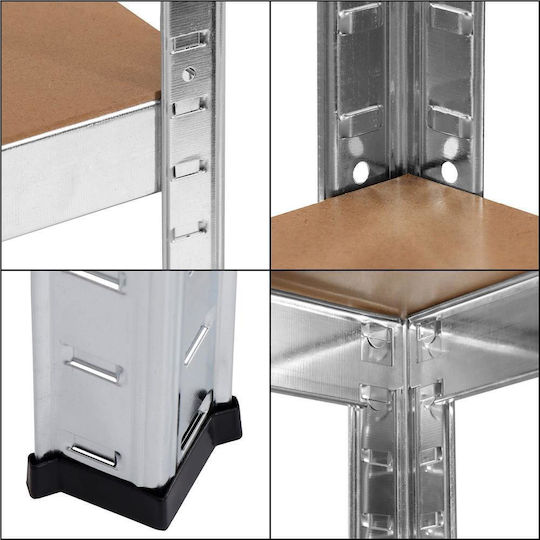 Springos Raft Dexion 90x30x180 cm Cu 5 Rafturi Rezistență Totală 875 kg