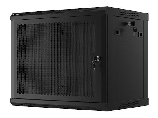 Lanberg Επιτοίχια Καμπίνα Rack 9U Μαύρο WF01-6409-23B