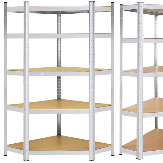 Springos Corner Dexion Shelf 90x40x180cm with 5 Shelves Total Load Capacity 875kg
