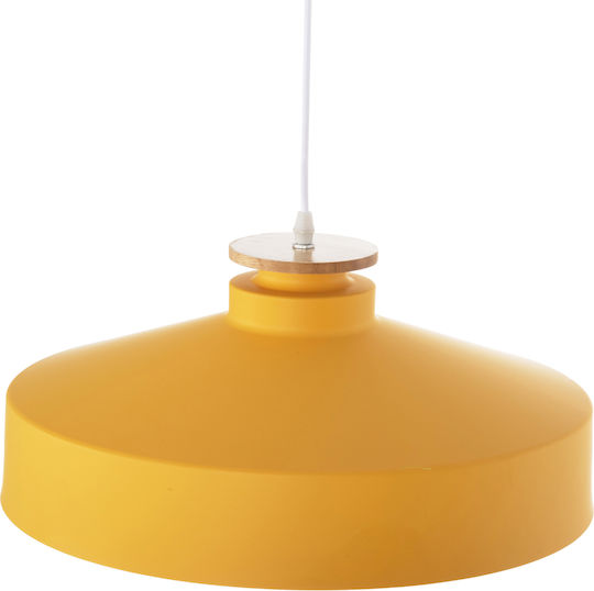 HomeMarkt Deckenleuchte Gelbe Glocke mit Lampenbirnensockel E27 40x40x116cm
