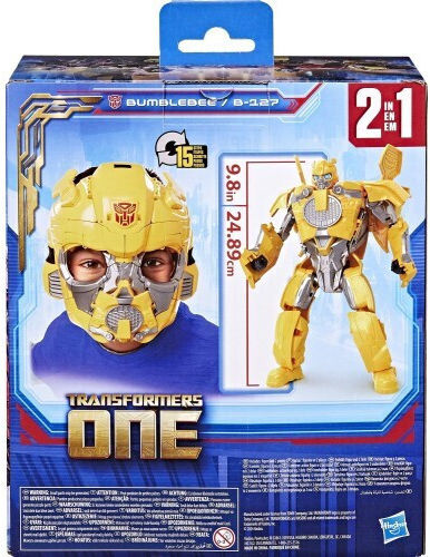 Action Figure One 2 in 1 Mask and Bumblebee B-127 Transformers for 6+ years old Years 25cm.