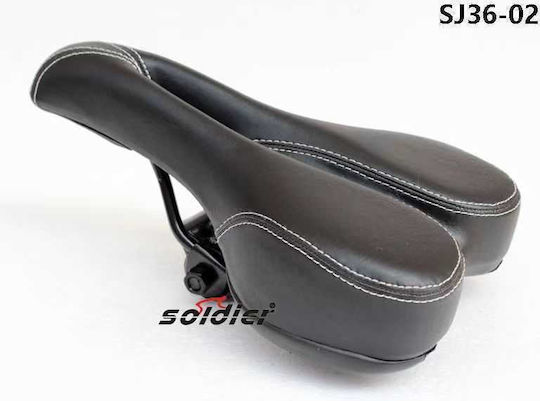 Black Bicycle Saddle MTB