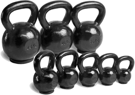 Pegasus Kettlebell aus Gusseisen 8kg Schwarz