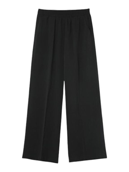 Damen Stoff Hose Schwarz