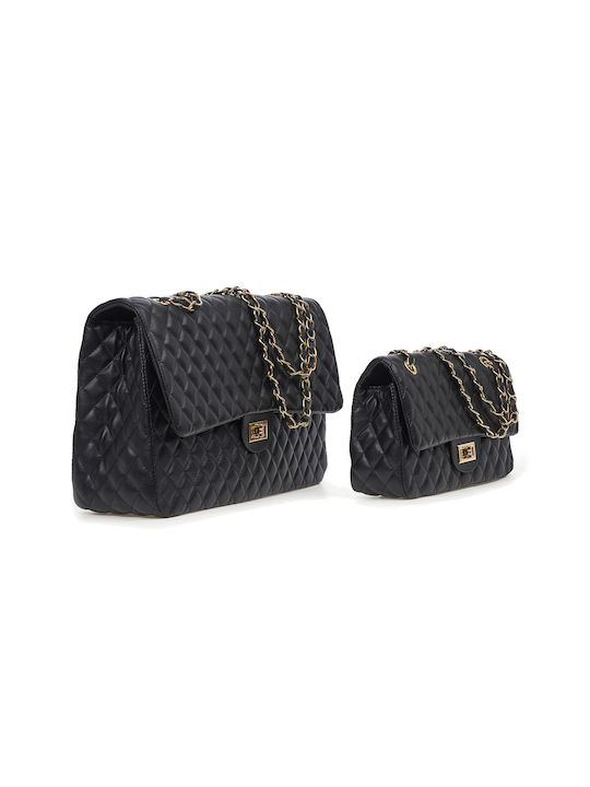 Damentasche Schultertasche Schwarz