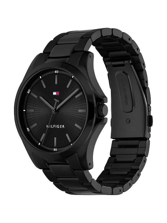 Sport Ανδρικό Ρολόι 43mm Μπαταρίας με Μαύρο Ατσάλινο Μπρασελέ