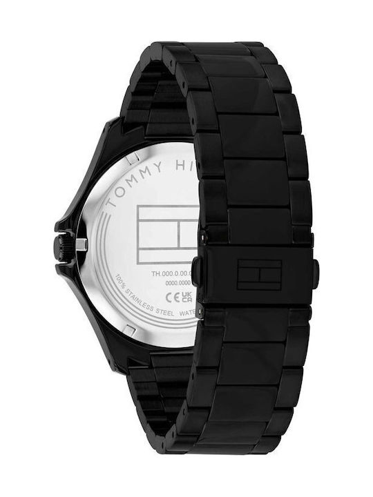 Sport Ανδρικό Ρολόι 43mm Μπαταρίας με Μαύρο Ατσάλινο Μπρασελέ