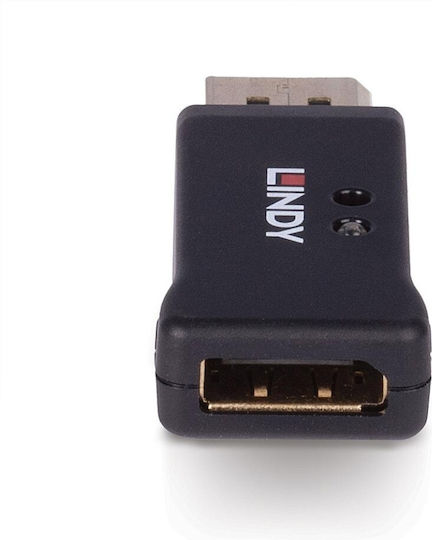 Lindy Edid Emulator Convertor DisplayPort masculin în DisplayPort feminin 1buc