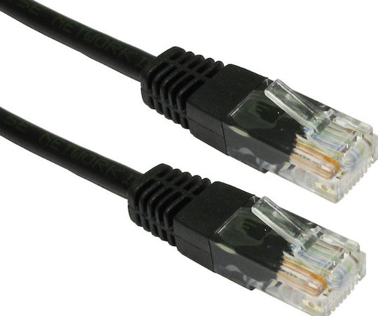 V7 U/UTP Cat.6 Ethernet Network Cable 2m Black 1pcs