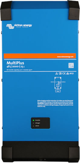 Victron Energy MultiPlus 48/2000/25-32 Reine Sinuswelle Wechselrichter Leistung mit Nenn-Eingangsspannung 48V PMP482200000