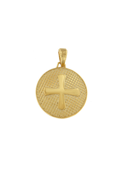 Kontopoulos Charm Amulet Constantine from Gold 9 K