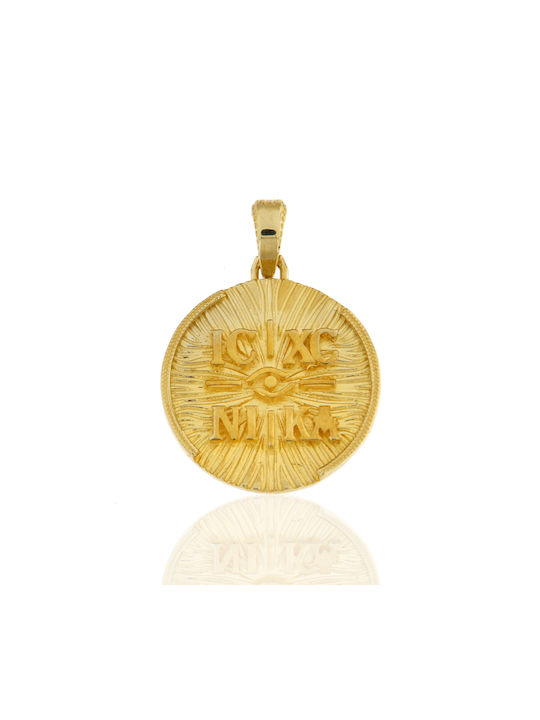 Kontopoulos Charm Amulet Constantine from Gold 14K