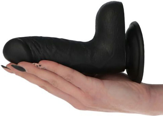 Toyz4lovers Glass Dildo with Balls and Suction Cup Black 17cm