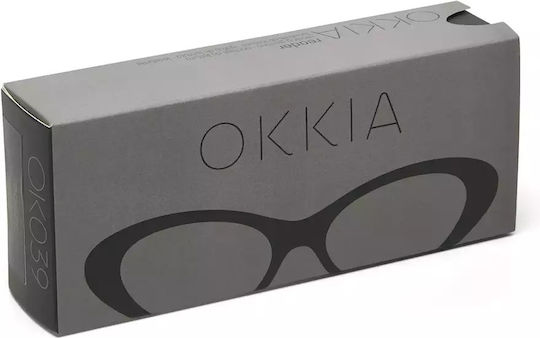 Okkia Lina Дамски Oчила За Четене +3.00 В Черен Цвят