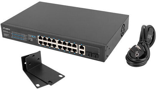 Lanberg RSFE-24P-2C-250 Unmanaged L2 PoE Switch με 24 Θύρες Ethernet