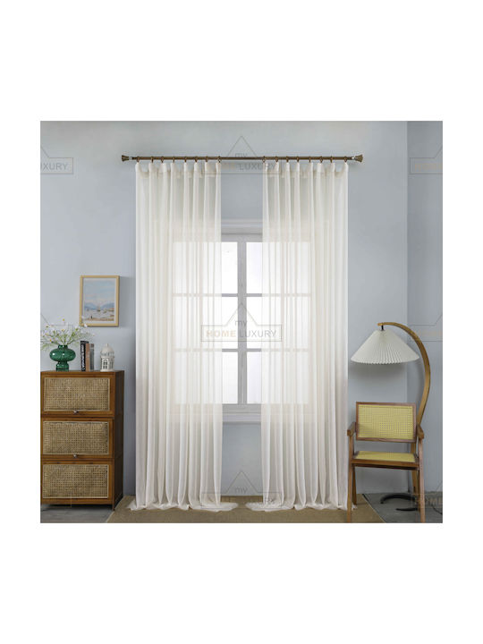 Homeone Curtain with Pencil Pleat Ecru 270x295cm