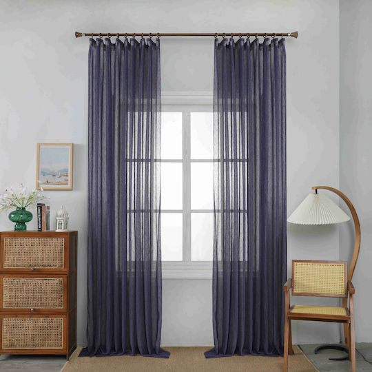 Homeone Mit Bleistiftfalten Blauen 270x295cm