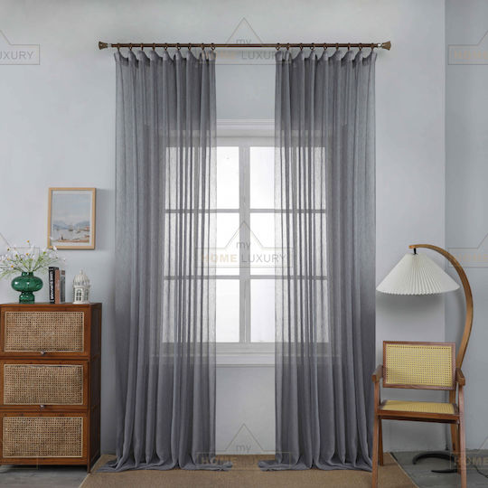 Homeone Pencil Pleat Grey Curtains 270x295cm