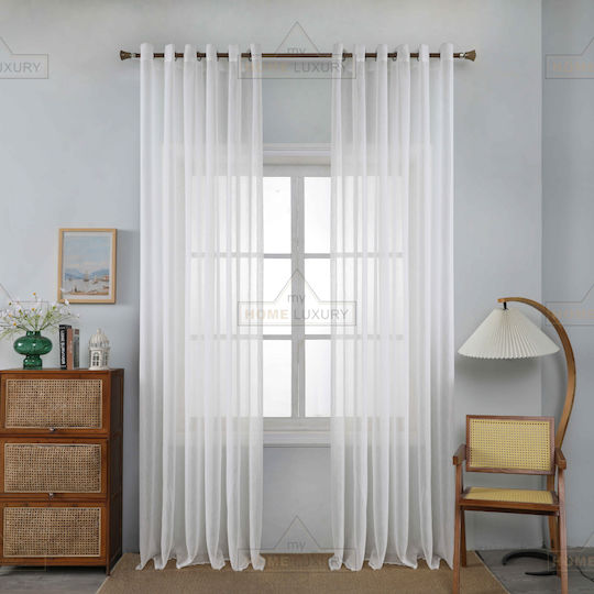 Homeone Curtains With Grommets White 270x295cm
