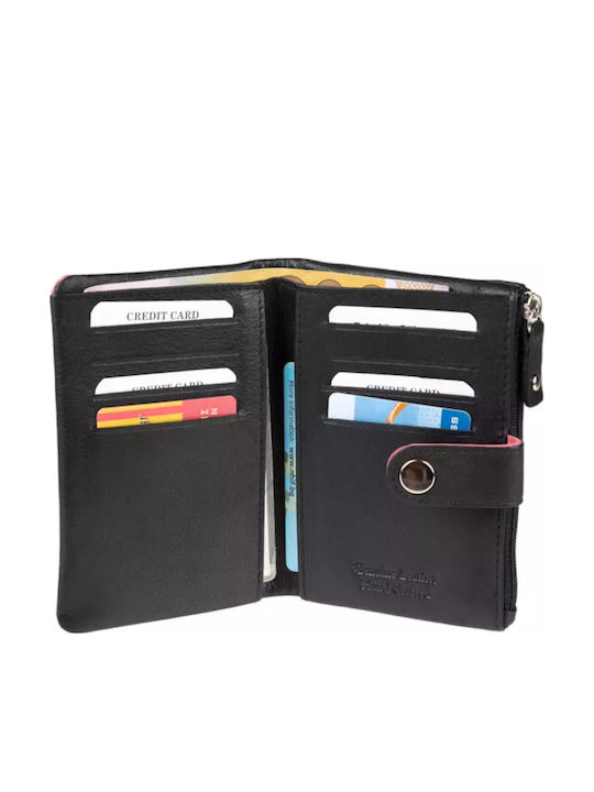 Small Leather Women's Wallet Classic Pink