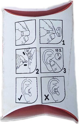 Earplugs with Safety Cord Multicolour 1363 2 Pieces