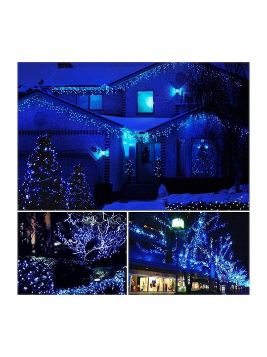 160 Λαμπάκια LED 8μ. Μπλε σε Σειρά