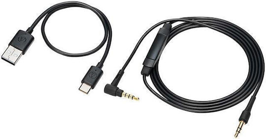 Audio Technica ATH-S300BT Wireless / Wired Over Ear Headphones with 90 hours of Operation and Quick Charge Black