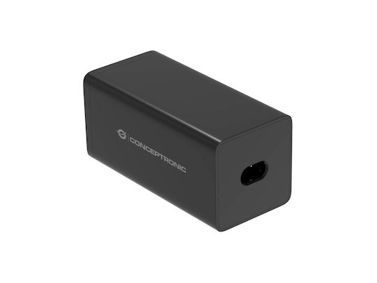 Conceptronic Charging Stand with 2 USB-A Ports and 4 USB-C Ports 200W Power Delivery in Black color (OZUL06BE)