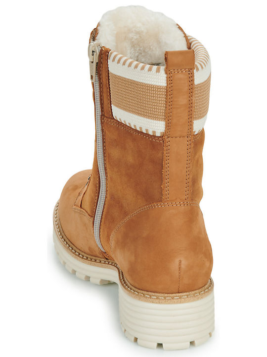Damen Chelsea Stiefeletten Braun