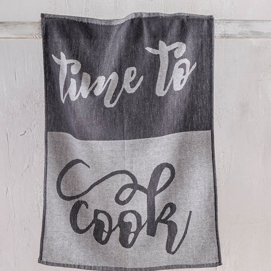 Rythmos To Cook Küchentuch aus 100% Baumwolle in Grau Farbe Rythmos To Cook Küchentuch aus 100% Baumwolle in Grau Farbe