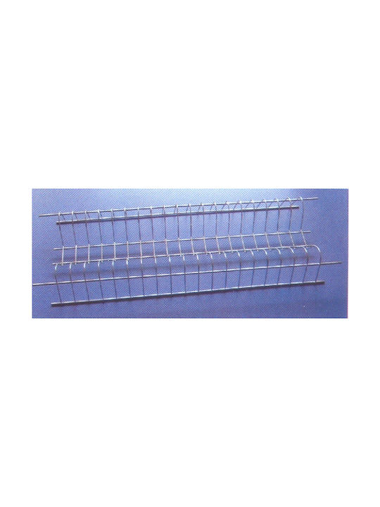 Suport Pentru Farfurii De Dulap Metalic 60 Cm Argintiu