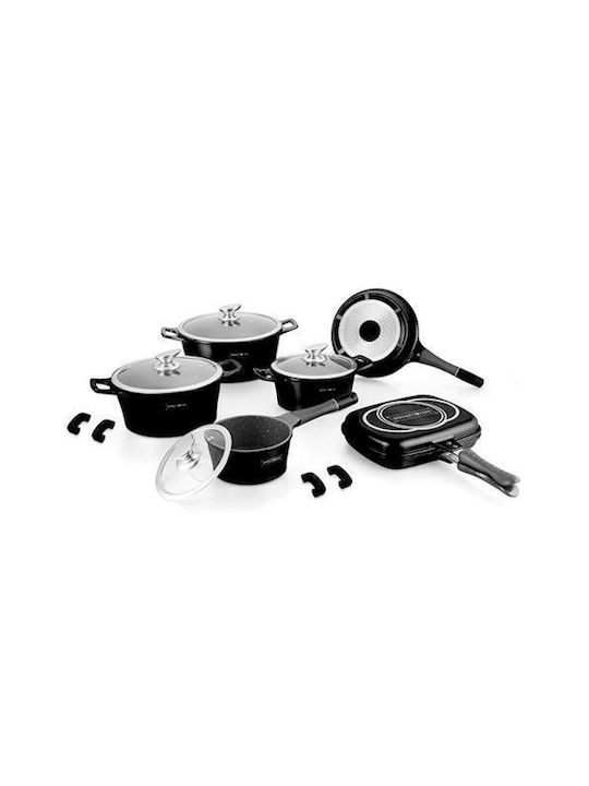Royalty Line Kochgeschirr-Set Black 15Stück