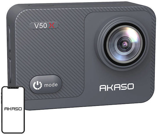 Akaso V50X Action Camera 4K Ultra HD Underwater Standard Grey
