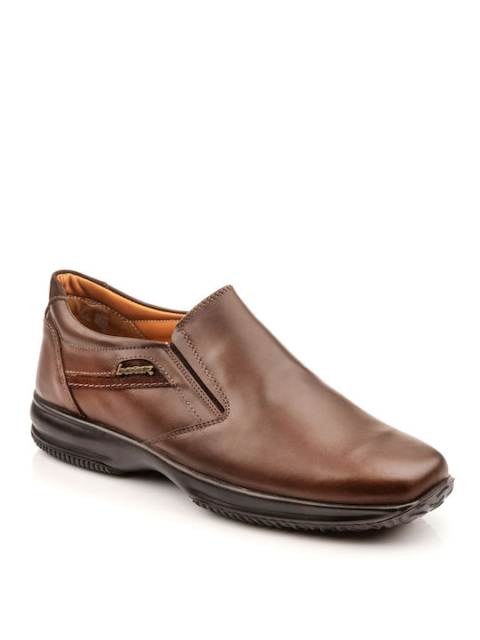 Boxer Men's Leather Casual Shoes Brown