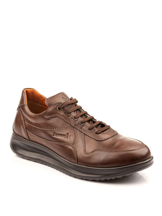 Boxer Men's Leather Casual Shoes Brown