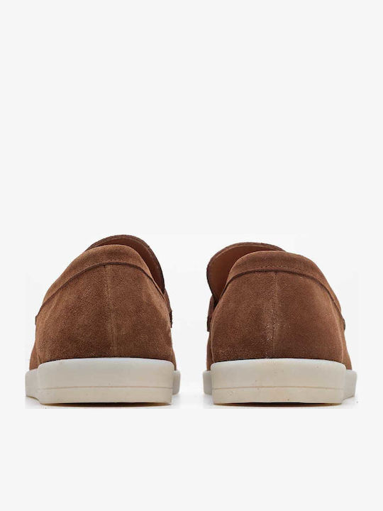 Men's Suede Moccasins Tabac Brown