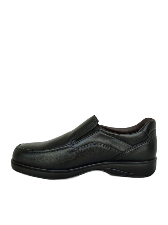 Δερμάτινα Ανδρικά Loafers σε Μαύρο Χρώμα