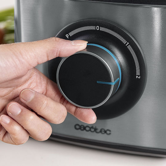 Cecotec Paprika 2000 Multifunktions-Food-Prozessor 2000W mit Behälter 3.5Es Silber