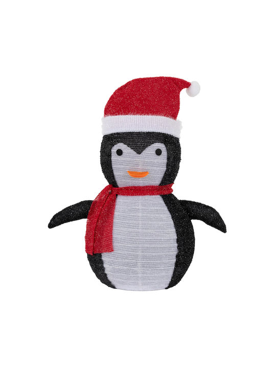 ECD Germany Illuminated Christmas Figure Penguin White Height 68cm