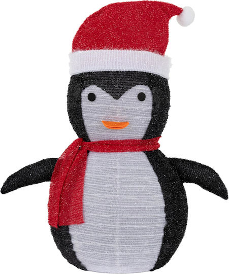 ECD Germany Illuminated Christmas Figure Penguin White Height 68cm