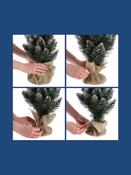 Christmas Decorative Illuminated Tree 50cm Adorned Green