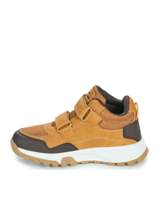 Kinder Sneakers Hoch mit Klettverschluss Braun