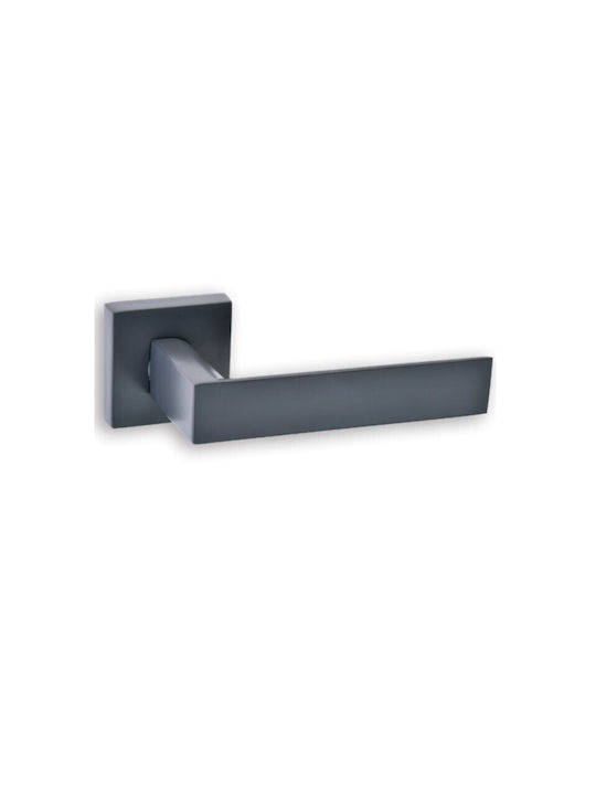Best Design Lever Front Door with Plate Left (Center Distance 135mm) Sahara