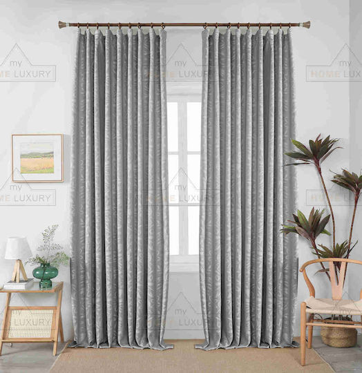 Homeone Pencil Pleat Gray Curtains 270x280cm
